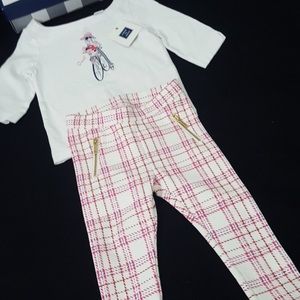 Janie and Jack shirt and pant set size 12-18 month
